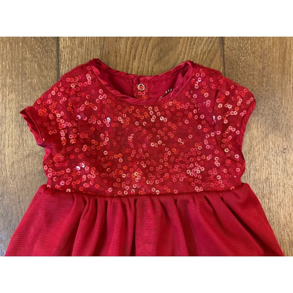 Cat & Jack Toddler Baby Girl‎ Dress 12 Months Red Christmas Holiday Valentines